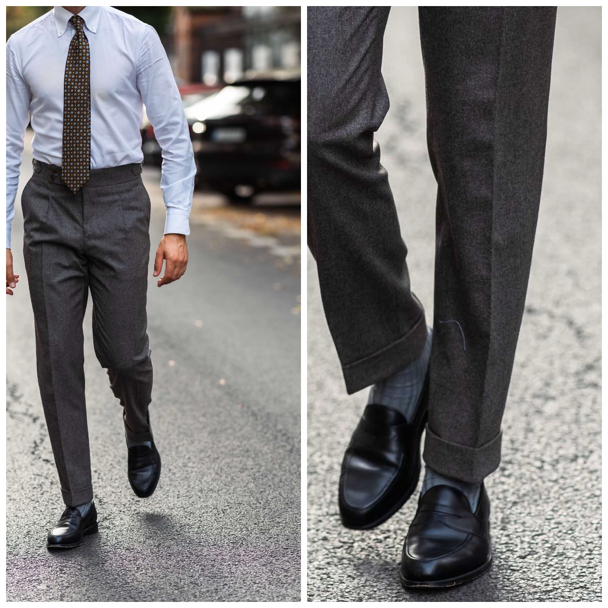 Spodnie flanelowe męskie Modena Cappuccino – flanela Vitale Barberis Canonico | 4Gentleman